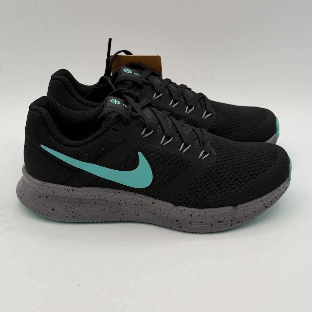 Nike Run Swift 3 SE Shoes Womens Size 5.5 Black Green Frost Running HQ4217 010